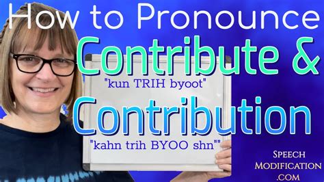 how to pronounce contribute|contribute to verb.